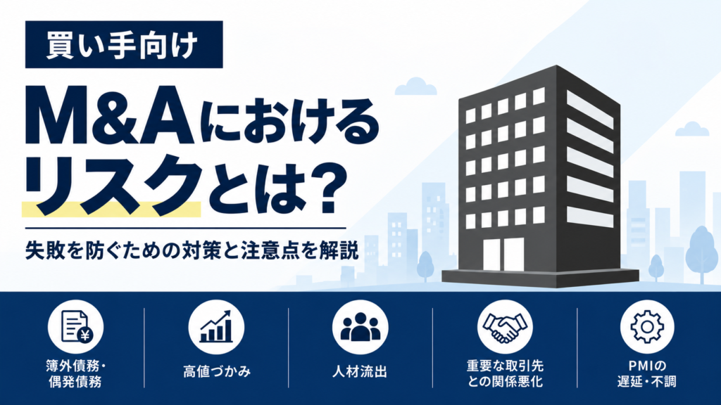 買い手向けM&Aにおけるリスクを図解