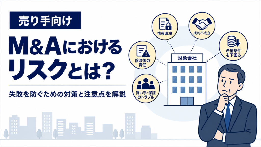 売り手向けM&Aにおけるリスクと対策